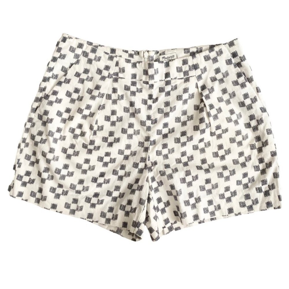 Madewell Checkered Deck Shorts in Crosshatch Ikat